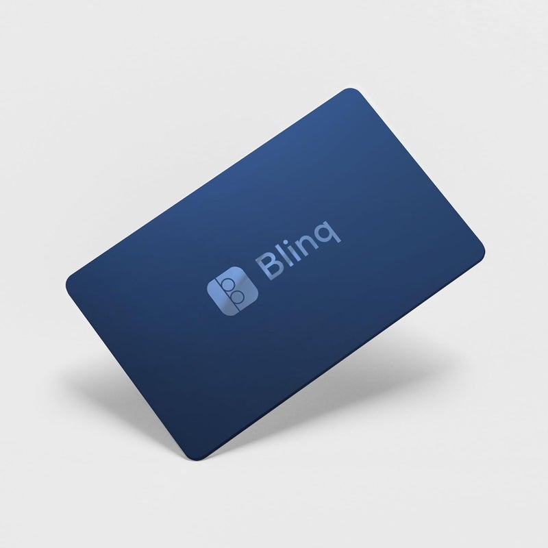 Blinq Digital Business Card – NFC Card - Instant Share via Tap - Compatible with iPhone & Android (Blue) - Image 5